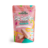 STAR CANDIES Šaltyje džiovinti braškiniai ledai, 50g