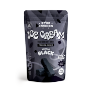 STAR CANDIES Šaltyje džiovinti juodi vaniliniai ledai, 50g