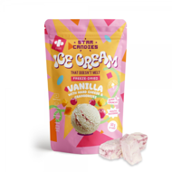 STAR CANDIES Šaltyje džiovinti vaniliniai ledai su kietuoju sūriu ir spanguolėmis, 50g