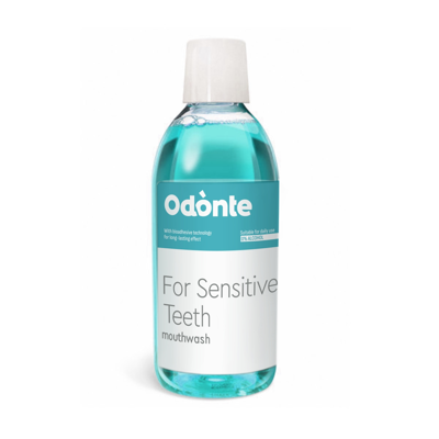 ODONTE, burnos skalavimo skystis jautriems dantims, 500 ml paveikslėlis