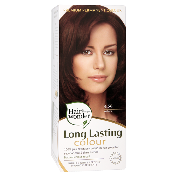 HENNAPLUS Ilgalaikiai plaukų dažai su 9 ekologiškais ekstraktais, spalva kaštono 4.56, 100 ml