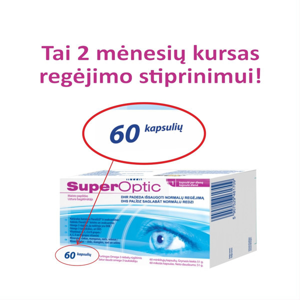 SUPEROPTIC, 60 kapsulių paveikslėlis