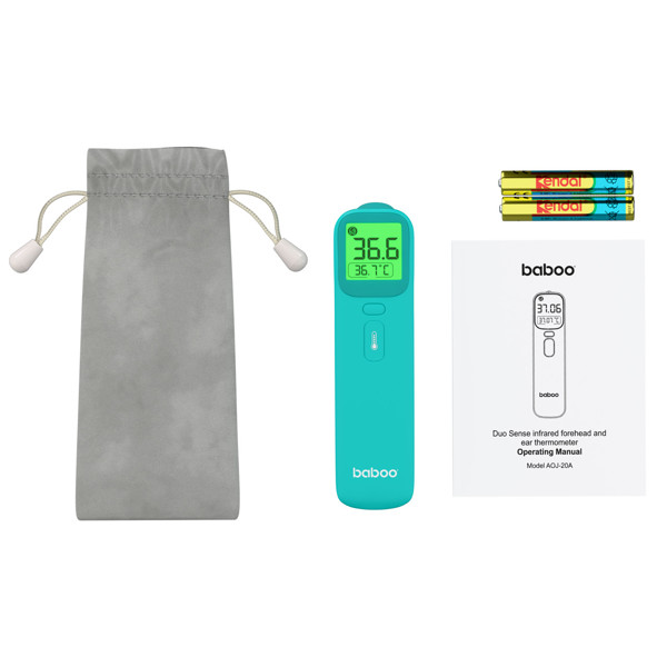 BABOO® infraraudonųjų spindulių termometras Duo Sense, 3+ mėn