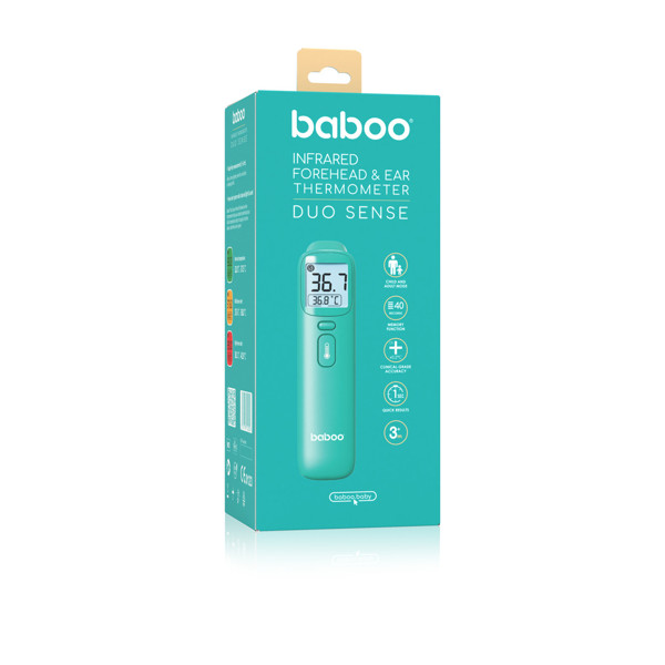 BABOO® infraraudonųjų spindulių termometras Duo Sense, 3+ mėn