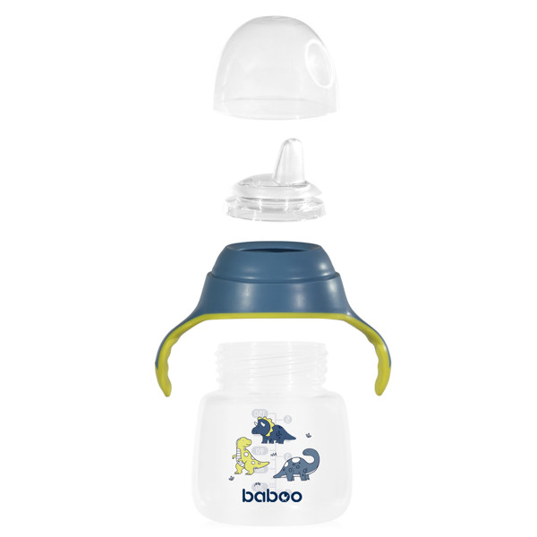 BABOO® gertuvė su silikoniniu snapeliu, Blue Haze, 6+ mėn
