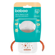 BABOO® gertuvė su silikoniniu snapeliu, Au Naturale, 6+ mėn