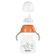 BABOO® gertuvė su silikoniniu snapeliu, Peachy Keen, 6+ mėn