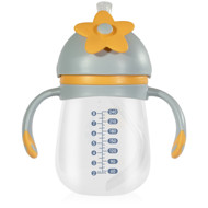 BABOO® gertuvė su silikoniniu šiaudeliu, Blue Haze, 9+ mėn BABOO® gertuvė su silikoniniu šiaudeliu, Blue Haze, 9+ mėn