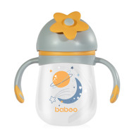 BABOO® gertuvė su silikoniniu šiaudeliu, Blue Haze, 9+ mėn BABOO® gertuvė su silikoniniu šiaudeliu, Blue Haze, 9+ mėn