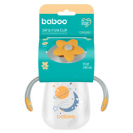 BABOO® gertuvė su silikoniniu šiaudeliu, Blue Haze, 9+ mėn BABOO® gertuvė su silikoniniu šiaudeliu, Blue Haze, 9+ mėn