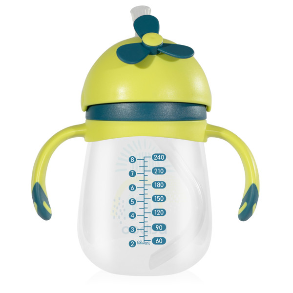 BABOO® gertuvė su silikoniniu šiaudeliu, Lagoon Fiesta, 9+ mėn