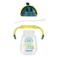 BABOO® gertuvė su silikoniniu šiaudeliu, Lagoon Fiesta, 9+ mėn