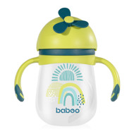 BABOO® gertuvė su silikoniniu šiaudeliu, Lagoon Fiesta, 9+ mėn