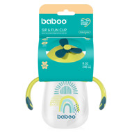 BABOO® gertuvė su silikoniniu šiaudeliu, Lagoon Fiesta, 9+ mėn