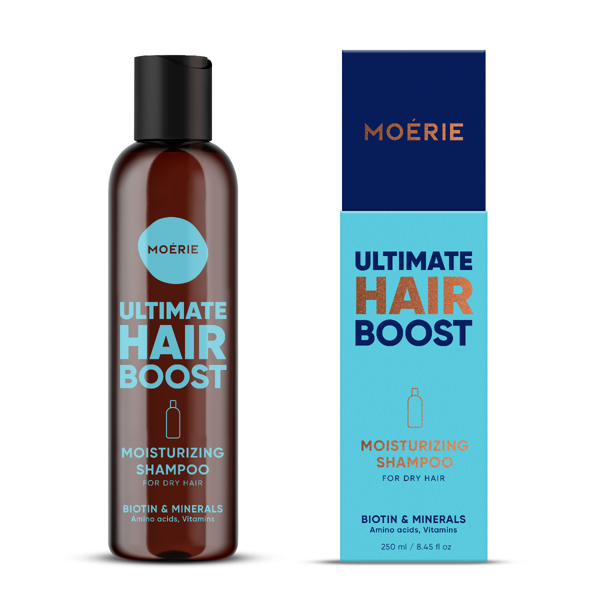 MOERIE, Ultimate Hair BOOST, drėkinamasis šampūnas, 250 ml paveikslėlis