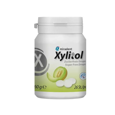 H&W pastilės su ksilitoliu dėžutėje, meliono skonio, 26 vnt. paveikslėlis