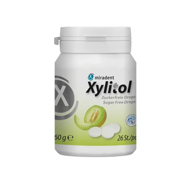 H&W pastilės su ksilitoliu dėžutėje, meliono skonio, 26 vnt. paveikslėlis