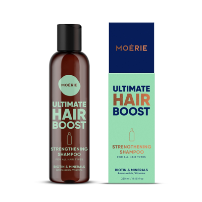 MOERIE, Ultimate Hair BOOST, stiprinamasis šampūnas, 250 ml paveikslėlis