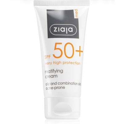 ZIAJA MED MATINĮ EFEKTĄ SUTEIKIANTIS VEIDO KREMAS SPF50+ 50ml