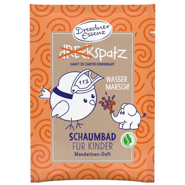 DRESDNER ESSENZ burbulinė vonia vaikams „Vandens žygis!“ (mandarinų kvapo) 40 ml