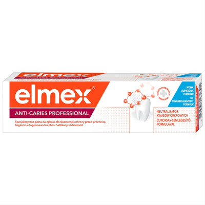 ELMEX ANTI CARIES PROFESSIONAL, dantų pasta, 75 ml paveikslėlis