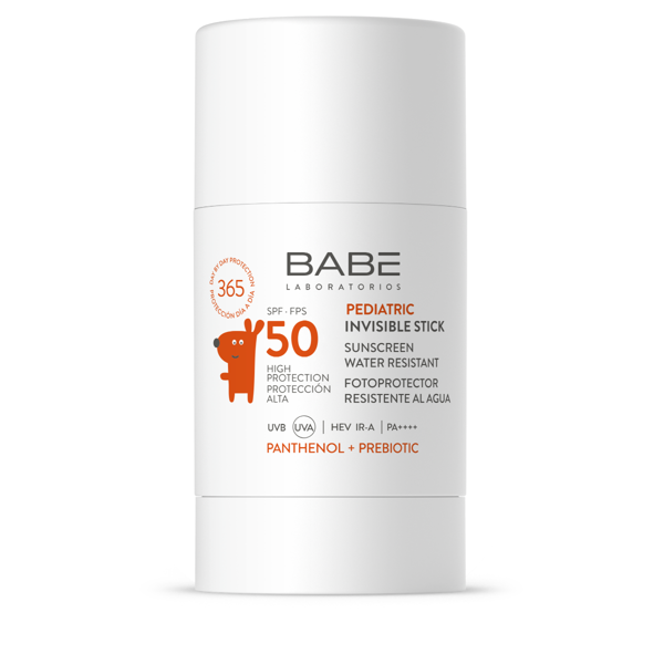 BABE PEDIATRIC INVISIBLE STICK SPF50, skaidrus apsauginis pieštukas vaikams, 30ml paveikslėlis