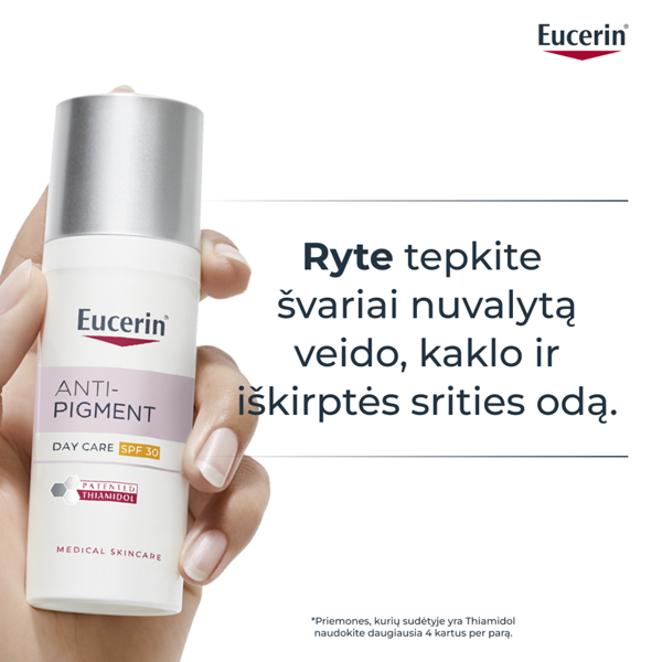 EUCERIN ANTI-PIGMENT, dieninis kremas, SPF30, 50ml paveikslėlis