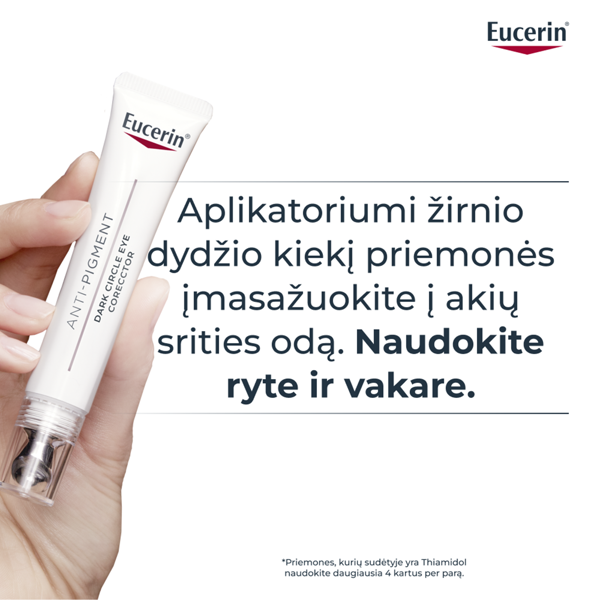 EUCERIN ANTI-PIGMENT, paakių kremas, 15ml paveikslėlis