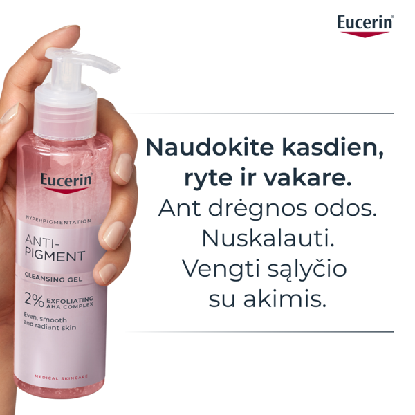 EUCERIN ANTI-PIGMENT, prausimosi gelis, 200ml paveikslėlis