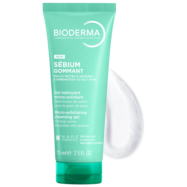 BIODERMA Sebium Gommant, šveitiklis riebiai ir mišriai odai, 75ml paveikslėlis