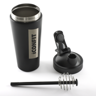 ICONFIT, nerūdijančio plieno plaktuvė, juoda, 800ml, 1 vnt. paveikslėlis