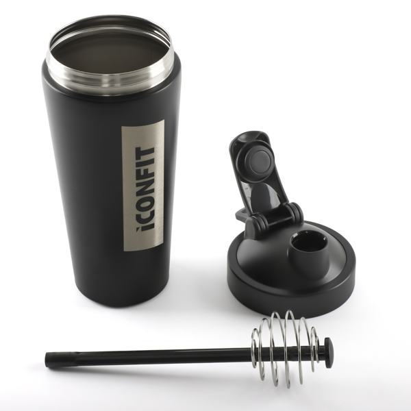 ICONFIT, nerūdijančio plieno plaktuvė, juoda, 800ml, 1 vnt. paveikslėlis