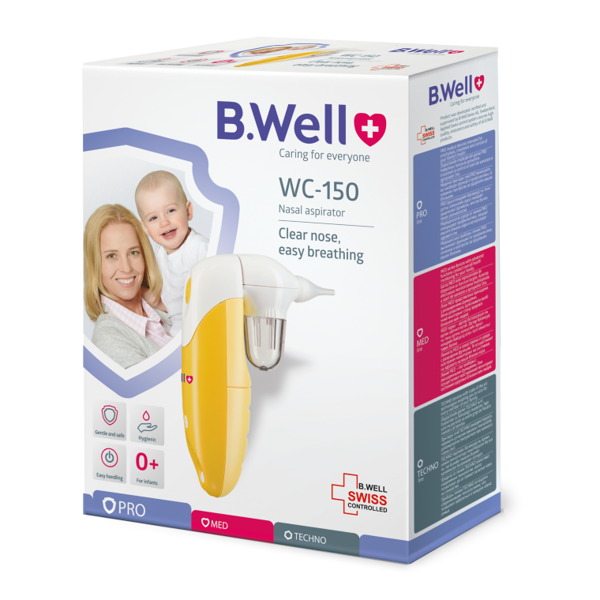B.Well WC-150, elektrinis nosies aspiratorius