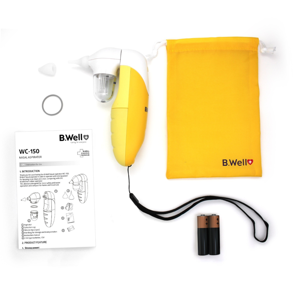 B.Well WC-150, elektrinis nosies aspiratorius