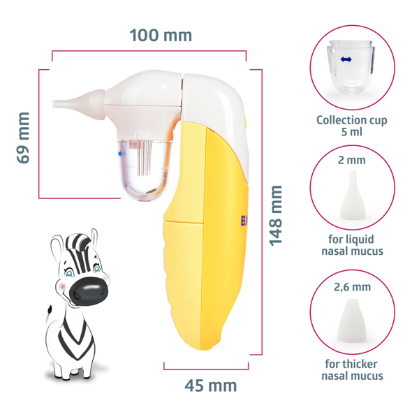 B.Well WC-150, elektrinis nosies aspiratorius