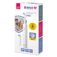 B.WELL PRO-800 elektrinis rotacinis dantų šepetėlis, Baltas