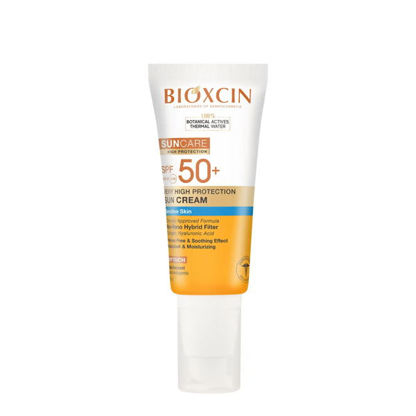 BIOXCIN SUNCARE apsauginis veido ir kūno kremas nuo saulės jautriai odai SPF 50+, 50ml