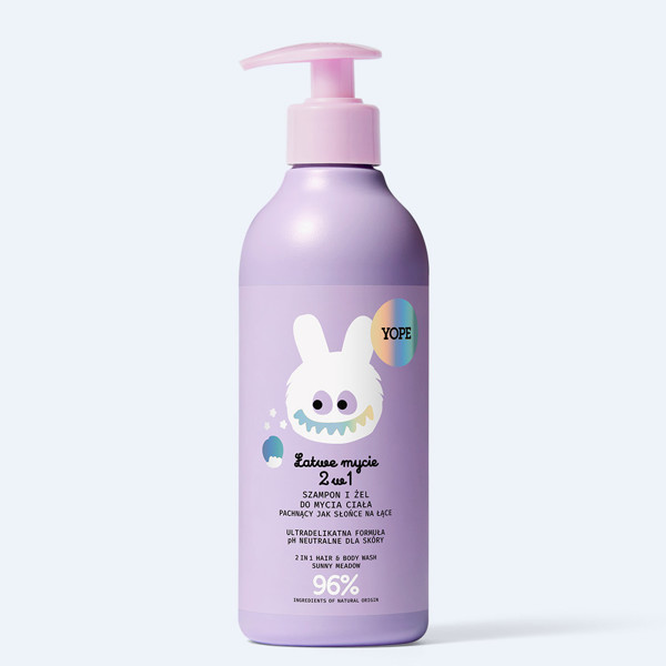 YOPE Šampūnas ir prausiklis vaikams 2in1, 400 ml.