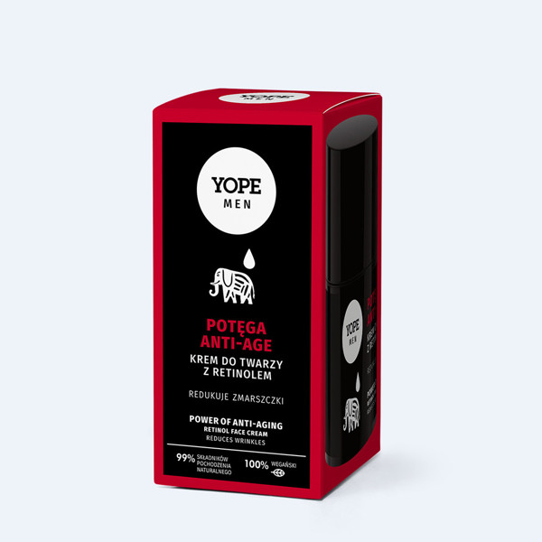 YOPE Veido kremas vyrams su retinoliu "Anti-age", 50 ml.