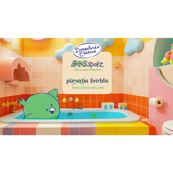 DRESDNER ESSENZ burbulinė vonia vaikams „Vandens žygis!“ (mandarinų kvapo) 40 ml