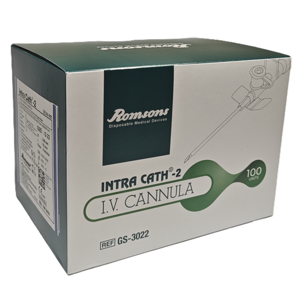 Kateteris, intr.su adata, 22G, mėlynas, 100 vnt. paveikslėlis