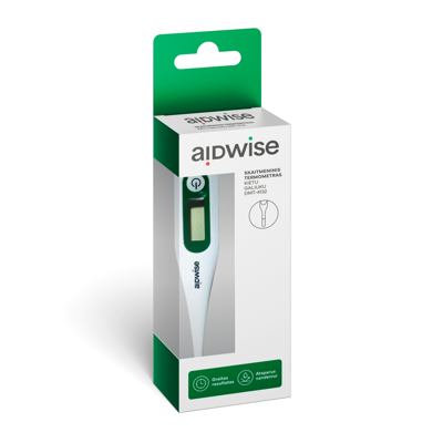 Termometras skaitmeninis kietu galiuku (Aidwise) paveikslėlis