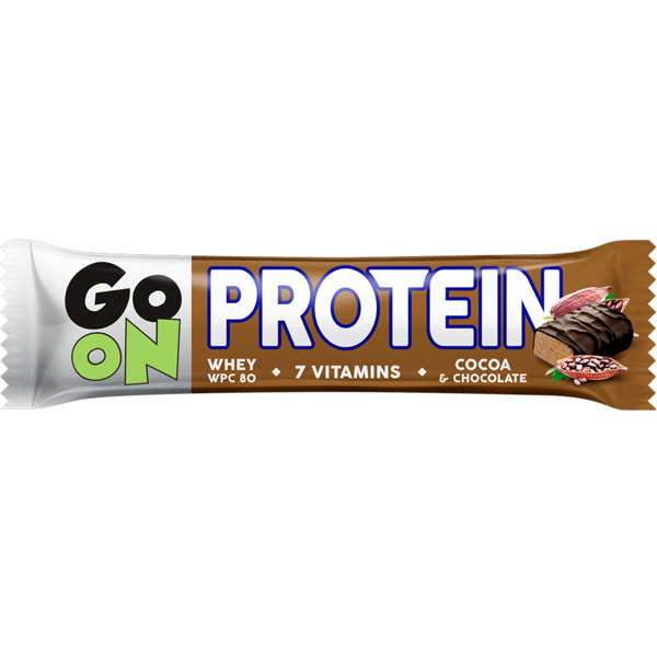 GO ON PROTEIN, Cocoa, proteino batonėlis, 50 g paveikslėlis