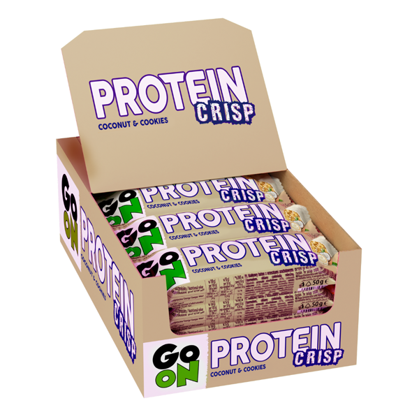 GO ON PROTEIN CRISP,  Coconut&Cookies, proteino batonėlis, 45 g paveikslėlis