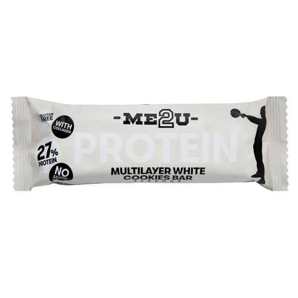 ME2U, Multilayer White Cookies, proteino batonėlis, 50g paveikslėlis