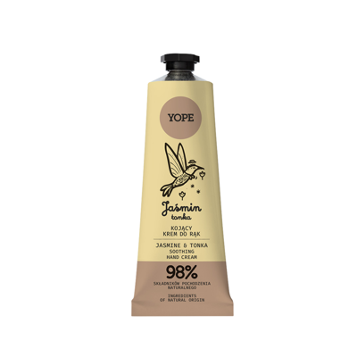 YOPE Natūralus rankų kremas, Jazminas ir tonka, 50 ml.
