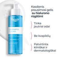 EUCERIN DERMATOCLEAN, prausimosi gelis, 200 ml paveikslėlis