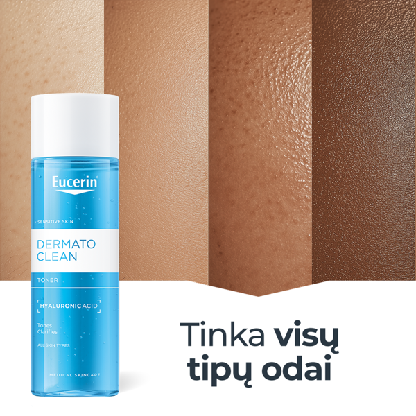 EUCERIN DERMATOCLEAN, veido tonikas, 200 ml paveikslėlis