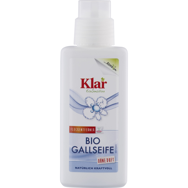 Muilas dėmių šalinimui su tulžimi „Klar EcoSensitive"  (bekvapis, natūralus, su šepetėliu) 250 ml