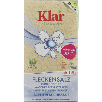 Universalus dėmių valiklis - baliklis „Klar EcoSensitive" (bekvapis, natūralus) 400 g